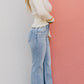 🌹Mother's Day Promotion 🎁⏰LIMITED DAYS HALF PRICE💥High Rise Vintage Wash Tummy Control Top Straight Leg Jeans