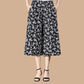 🌹Mother's Day Promotion 🎁💕HOT SALE 50% OFF🌷💕 Women's High Elastic Waist Pleated Chiffon Wide Leg Culottes