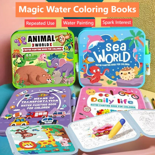 🔥BUY 2 GET 1 FREE🎁Magic Water Coloring Books for Toddlers