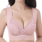 ROSY LIFT BRA –Plus Size Comfort Extra Elastic Wireless Support Lace Bra (Size runs the same as regular bras)