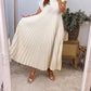 🌹Mother's Day Promotion 🎁Sleeveless Pleated Simple Solid Color Dress