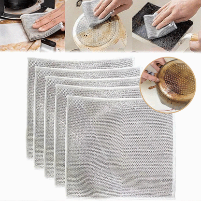 🏆Flash Sale⚡50K+ SOLD!💥EACH ONLY ￡0.24!!!✨🔥Multipurpose Thread Miracle Cleaning Cloths