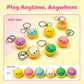 🔥🌈This Week's Special Price:£6.99‼️🎁Cute Dumpling Pressable Fidget Keychain - touch sensing light