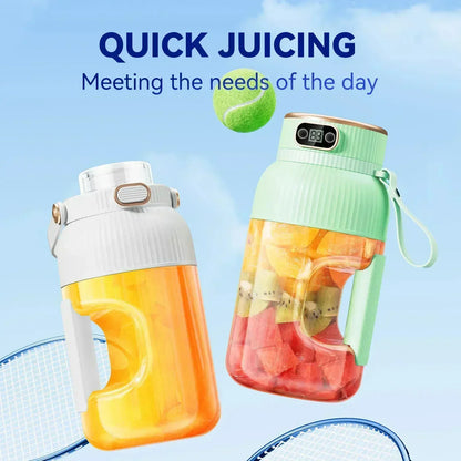 🍎2026 Hot Sale 50% OFF🍊⚡50K+ SOLD! Smart Portable Juicer Cup with Digital Display 2-in-1 Direct Drink Food Grade Juicer for On-the-Go