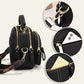 🔥Christmas Sale-Up to 50% Off🛫Classic Multifunctional Compartments Adjustable Wide Shoulder Strap Leather Crossbody Bag