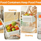 🔥Up to 70% Off🔥Household transparent plastic food storage box-Including drain basket💧