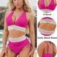 🔥Last Day Special Price £12.99!!💥👙2026 High Waisted Tummy Control Color Block Bikini Sets