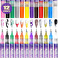 🎅CHRISTMAS SPECIAL PRICE: ￡9.99!!⏳12 Colors Nail Art Pens Set🎨💅3