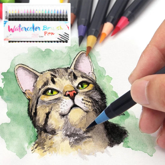 🔥Christmas Sale-Up to 50% Off🔥Watercolor Real Brush Pen Sets