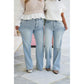 🌹Mother's Day Promotion 🎁⏰LIMITED DAYS HALF PRICE💥High Rise Vintage Wash Tummy Control Top Straight Leg Jeans