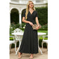 👗2026 Summer Hot Sale 50% OFF🌈 Women's V neck Ankle Length Floral Print Beach Long Flowy  Maxi Dress with Pockets🎀