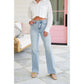 🌹Mother's Day Promotion 🎁⏰LIMITED DAYS HALF PRICE💥High Rise Vintage Wash Tummy Control Top Straight Leg Jeans