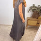🌹Mother's Day Promotion 🎁Sleeveless Pleated Simple Solid Color Dress