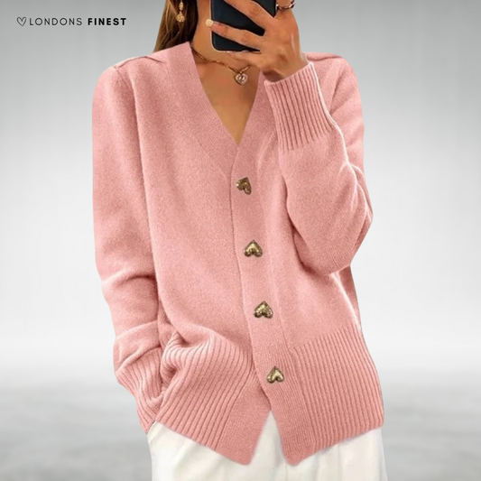 🔥HOT SALE-UP TO 80% Off🔥 Elegant Heart Button Cardigan