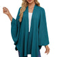 🔥Elegant Shawl Wraps Soft Open Front Poncho Sweater