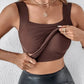🏆Last Day Special Price ￡8.99!!💐Women's U Neck Tank Tops with Built-In Bra😍Buttery-Soft, Supportive & Versatile