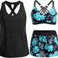 ⏰2026 SUMMER HOT SALE – 50% OFF! 🔥Women's 3-Piece Swimsuit Tankini Set with Shorts