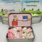 🔥Easter Best Gift!!🎁🐇Bunny Easter Plush Mummy And Baby Bunnies In Pocket Tin: Role Play Sibling Gift