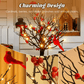 🔥Hot Sale 65% OFF🔥Vintage Glowing Cardinal Tree With Berries🎄