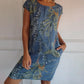 🍀🌷MOTHER'S DAY HOT SALE 50% OFF🍀🌷Women's Cotton Loose Printed Dress (BUY MORE SAVE MORE)