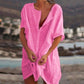 🔥🔥Buy 1 Get 1 Free🔥🔥Summer Polyester Loose Short Dresses  Casual Women's  shirt