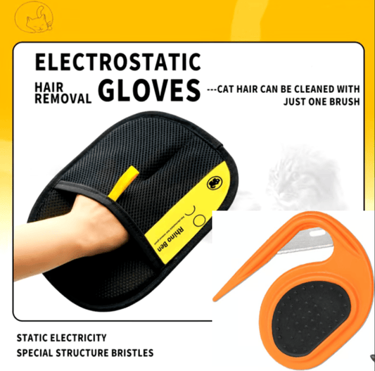 "Fur Be Gone in 5 Seconds! ✋✨ | Magic Pet Grooming Glove - Stronger Than Lint Rollers!"