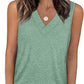 🎁Last Day Promotion 49% OFF✨Women's Sleeveless V-Neck Slimming Loose Fit Casual Tank Top T-Shirt