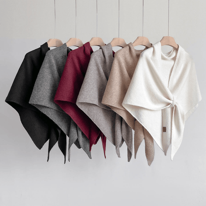 🏆Flash Sale⚡ 50K+ 💕Women's Solid Color Wool Blend Shawl☁️