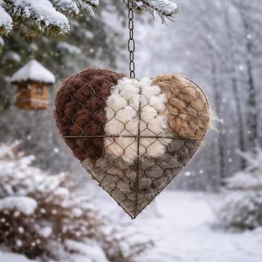 ✨New Special Save 70% Off🕊️ Handmade Alpaca Fiber Bird Nesting Heart