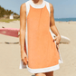 ⏰Hot Sale-Women's Casual Color Block Sleeveless Tops Matching Shorts with Pockets