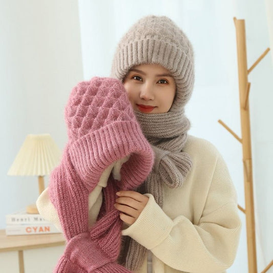 🎁Christmas Hot Sale - 60% OFF🎄Winter Versatile Knitted Hooded Scarf for Women