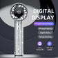 🏆Flash Sale⚡ 50K+ SOLD! Almost Gone-💥Full Diamond Luxury Craftsmanship Portable Handheld Turbo Fan, 3 Gear Wind, Rechargeable Long Battery Life Hand Fan With Digital Display For Outdoor Activities, Travel, Office,Wonmen's gift
