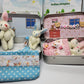 🔥Easter Best Gift!!🎁🐇Bunny Easter Plush Mummy And Baby Bunnies In Pocket Tin: Role Play Sibling Gift