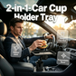 🥳2026 NEW SPECIAL 50% OFF 🎉💕50K+SOLD💕2-in-1 Car Cup Holder Tray with 360° Swivel & Expandable Base – Universal Vehicle Organizer for Meals, Devices & Snacks