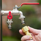 🔥Last Day 49% OFF🔥WRAS Approved Double Outlet Outdoor Tap | Built-In Non-Return Valve & Freeze-Resistant Brass (UKCA/CE)