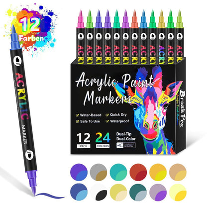 🔥Double-Ended Art Markers for Professionals & Beginners!
