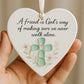💙Heart-Shaped Sea Glass Friendship Decor🌊✨ Crafted by Hand