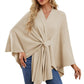 🔥Elegant Shawl Wraps Soft Open Front Poncho Sweater