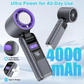 🌀Summer Hot Sale- Multifunction Portable Handheld Turbo Ice-Cooling Fan | AC-Like Gel Pad Tech, 5 Gears❄️