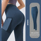 🔥High Waisted Tummy Control Side Pocket Shaping Training Leggings