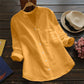 🔥HOT SALE 50% OFF🔥 Handmade Linen Cotton Casual Loose Shirt