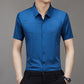 🌹Mother's Day Promotion 🎁💨Men's Ice Silk Business Shirt👚Wrinkle-Free Iron-Free🔥