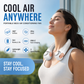 🍃💨2026 Summer Hot Sale 70% OFF💞USB Portable Bladeless Neck Fan –😎Ultra‑quiet, 360° rotating, 3 speeds🌬️