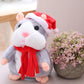 🐹💝70% OFF!!!-Ready for Christmas!🎄🎁Talking Hamster Plush – repeats whatever you say, auto head-shaking, hilarious fun for kids & adults