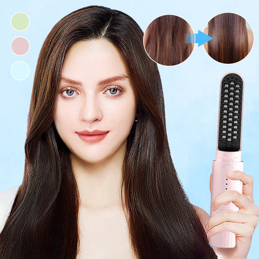 🌹Mother's Day Promotion🎁💯2-in-1 Rechargeable Long-lasting Straightening Comb
