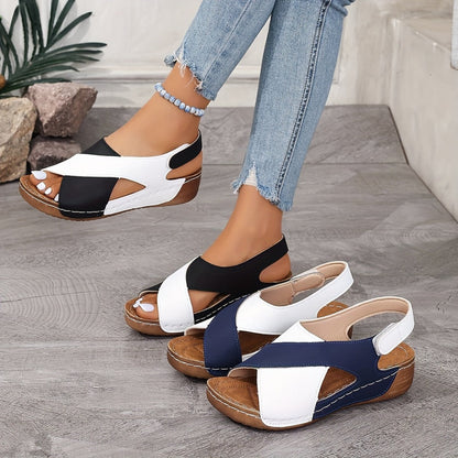 🔥💥Limited Days Promotion Up To 50% OFF 🏖️- Women's Ultra Comfortable Slope Heel Orthopaedic Sandals💥