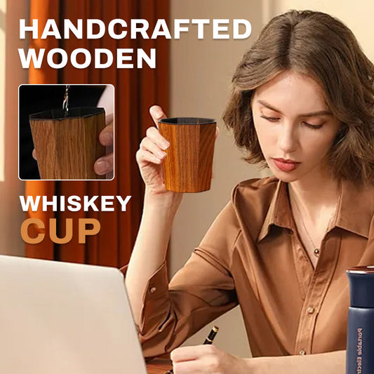 🌹Mother's Day Promotion 🎁Unique & Handcrafted Wooden Whiskey Cup🔥🔥