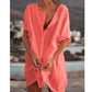 🔥🔥Buy 1 Get 1 Free🔥🔥Summer Polyester Loose Short Dresses  Casual Women's  shirt