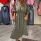 🎉Last Day Promotion 50% OFF💃Women's V-Neck Printed Plus-Size Dress