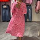 🎉Last Day Promotion 50% OFF💃Women's V-Neck Printed Plus-Size Dress